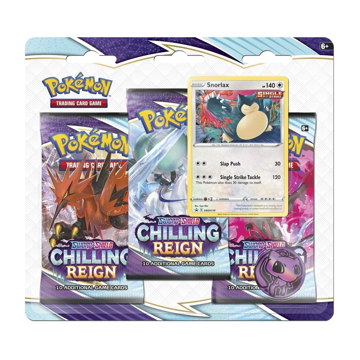 Pokemon Sword & Shield - SWSH06 - Chilling Reign 3-pack Blister (Random Promo)