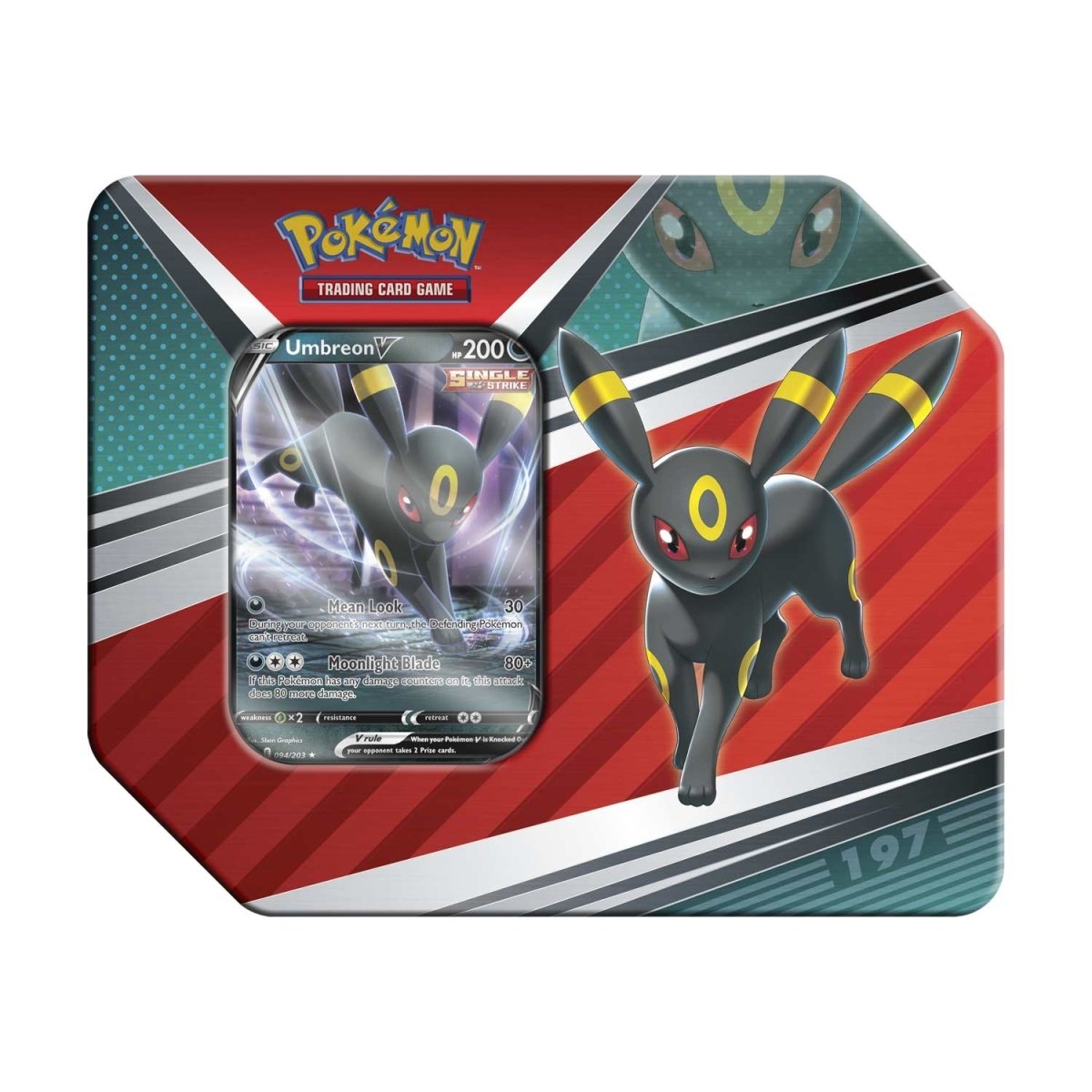 Pokemon V Heroes Tin - Umbreon (5 packs)