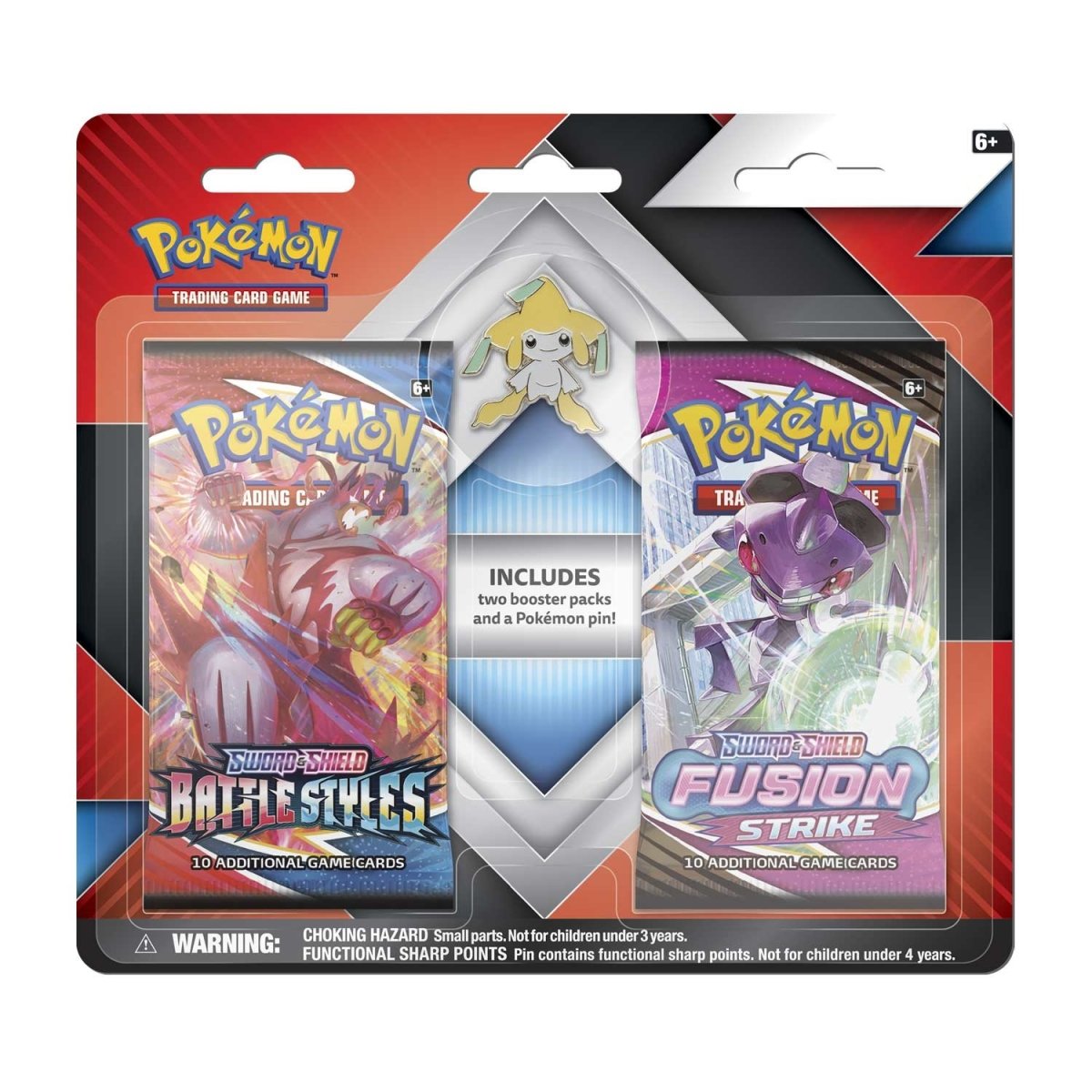 Pokemon TCG - 2 Booster Packs & Jirachi Collector's Pin Blister