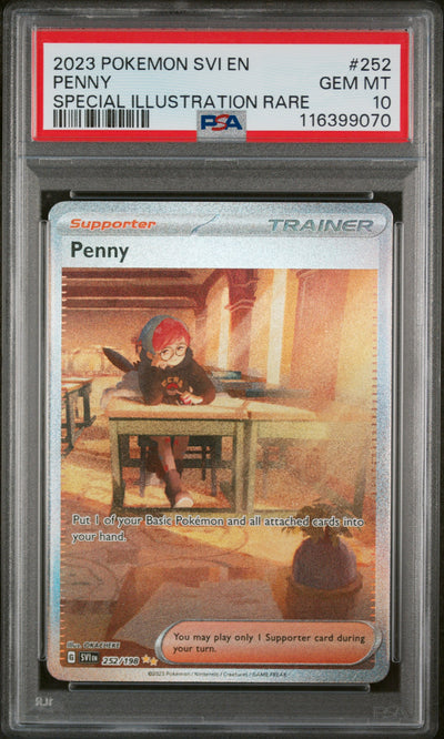SV01 Scarlet & Violet Base Set  252/198 PSA10 #116399070 Penny  - Holofoil - Special Illustration Rare