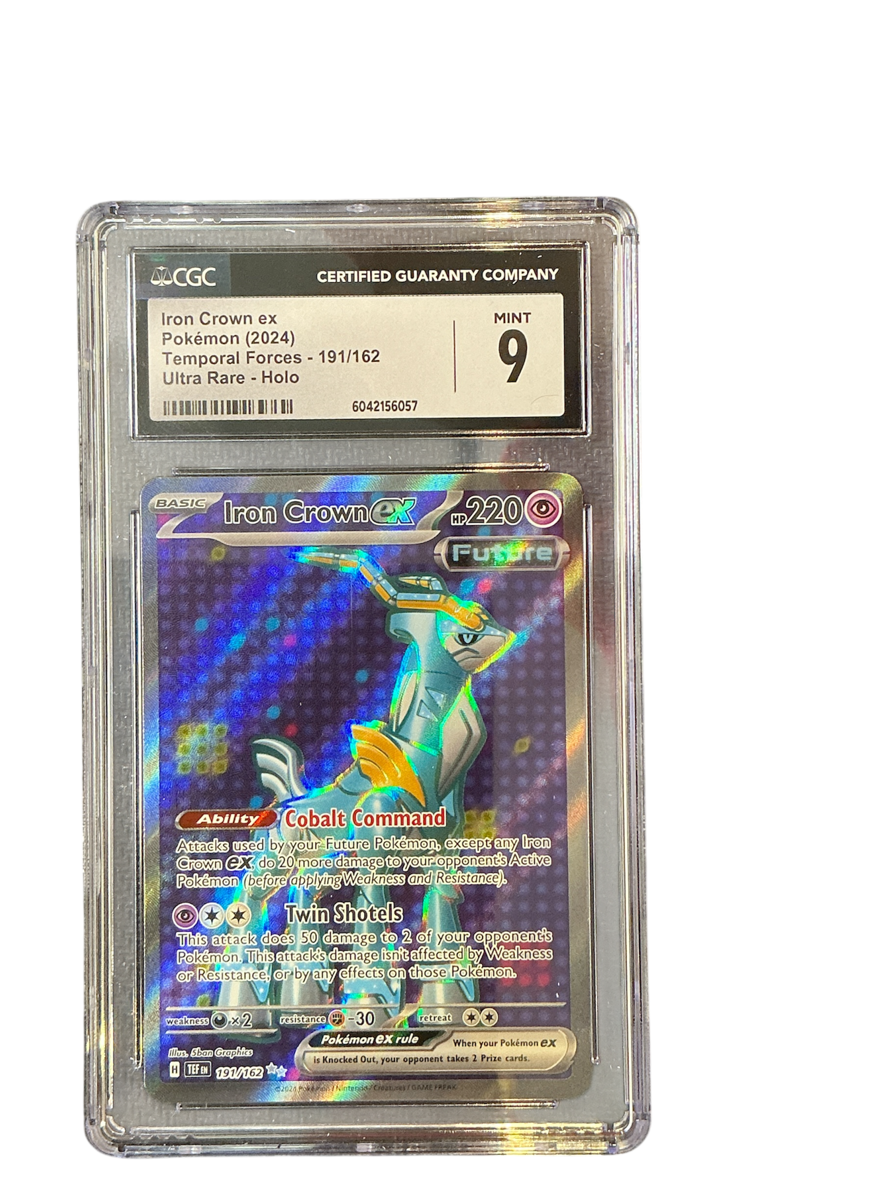 SV05 Temporal Forces  191/162 CGC9 #6042156057 Iron Crown ex  - Holofoil - Ultra Rare