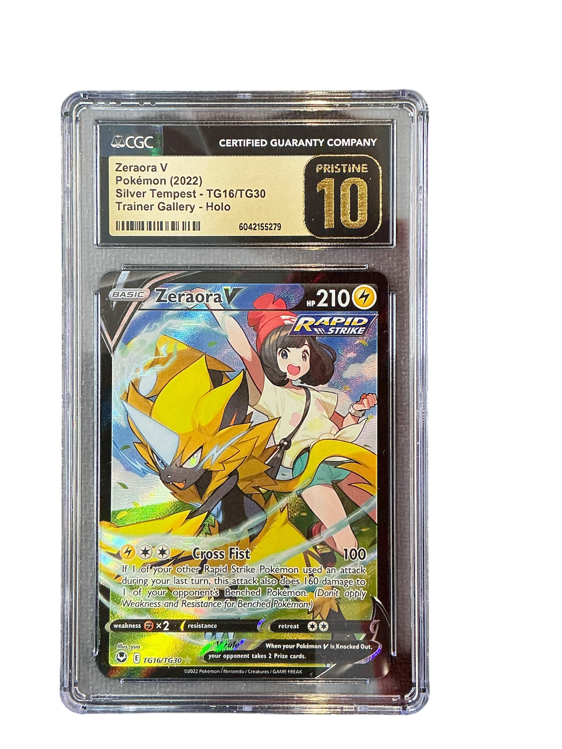 SWSH12 Silver Tempest Trainer Gallery  TG16/TG30 CGC10 PRISTINE 6042155279 Zeraora V  - Holofoil - Ultra Rare