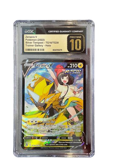 SWSH12 Silver Tempest Trainer Gallery  TG16/TG30 CGC10 PRISTINE 6042155279 Zeraora V  - Holofoil - Ultra Rare