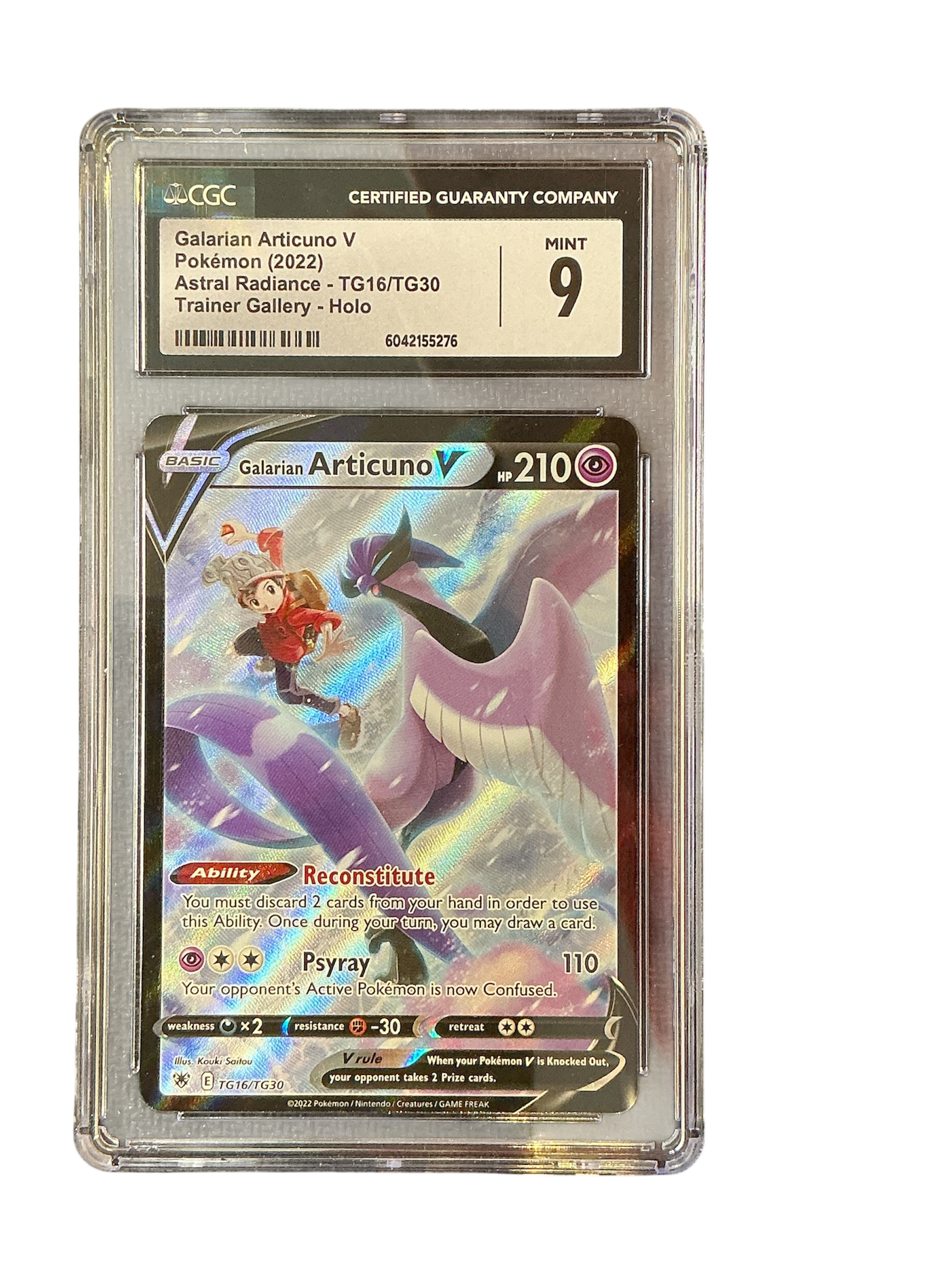 SWSH10 Astral Radiance Trainer Gallery  TG16/TG30 CGC9 #6042155276 Galarian Articuno V  - Holofoil - Ultra Rare