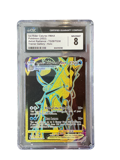 SWSH10 Astral Radiance Trainer Gallery  TG29/TG30 CGC8 #6042155180 Ice Rider Calyrex VMAX (Secret)  - Holofoil - Secret Rare