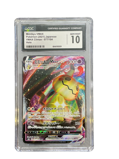 S8b VMAX Climax  077/184 CGC10 #6042155201 Mimikyu VMAX  - Holofoil - Triple Rare