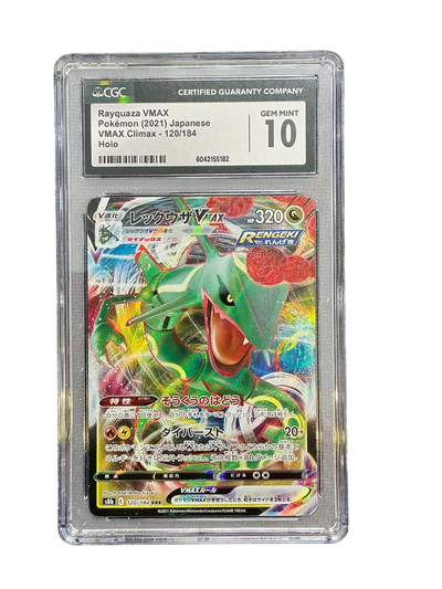 S8b VMAX Climax  120/184 CGC10 #6042155182 Rayquaza VMAX  - Holofoil - Triple Rare