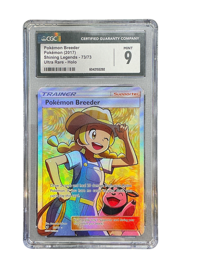 Shining Legends  073/73 CGC9 #6042155292 Pokemon Breeder (Full Art)  - Holofoil - Ultra Rare