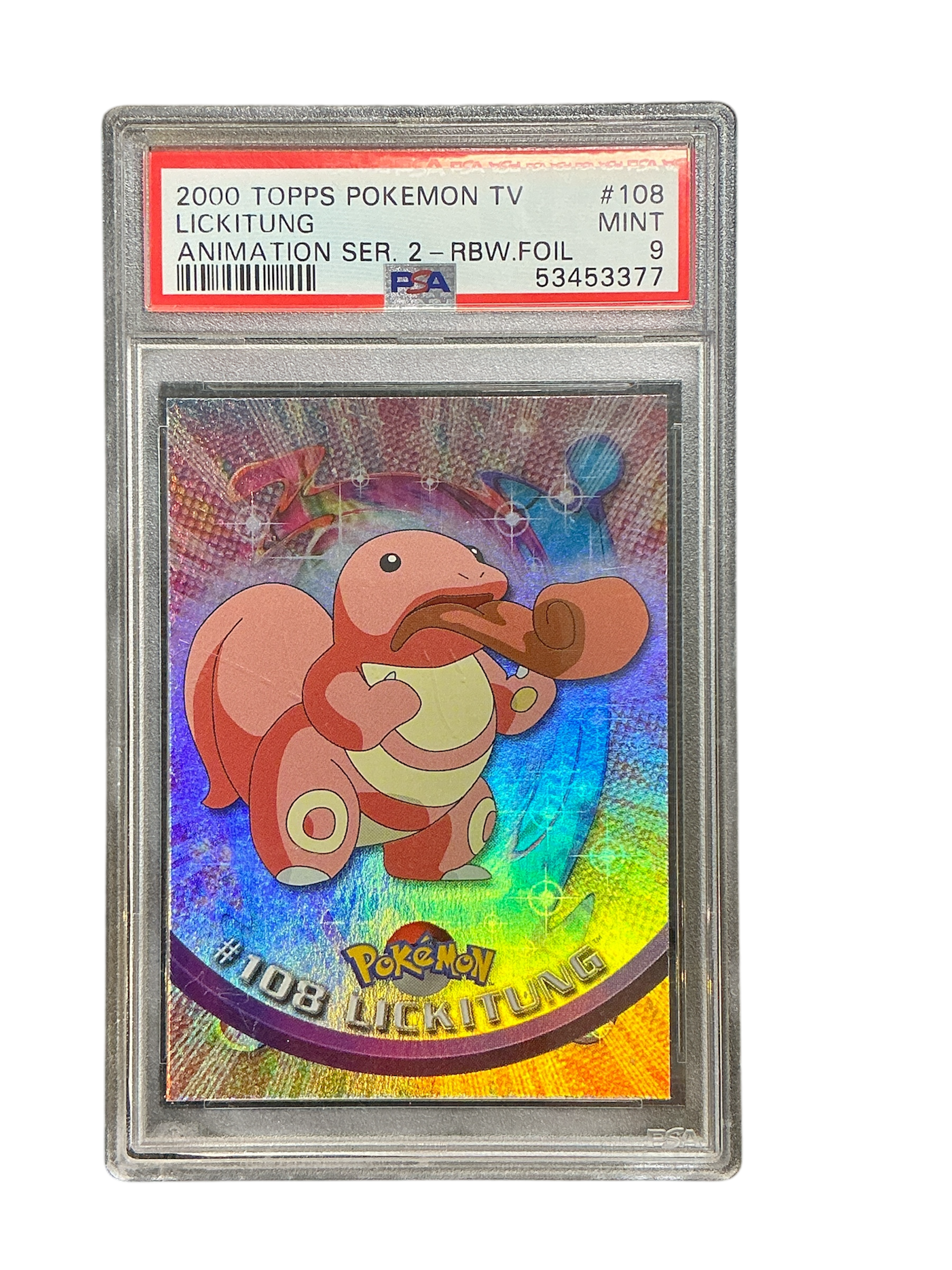 Topps Chrome 2000 - Series 1 &2 #108 - PSA9 #53453377 - Lickitung