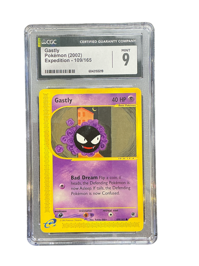 Expedition  109/165 CGC9 6042155219 Gastly  - Common