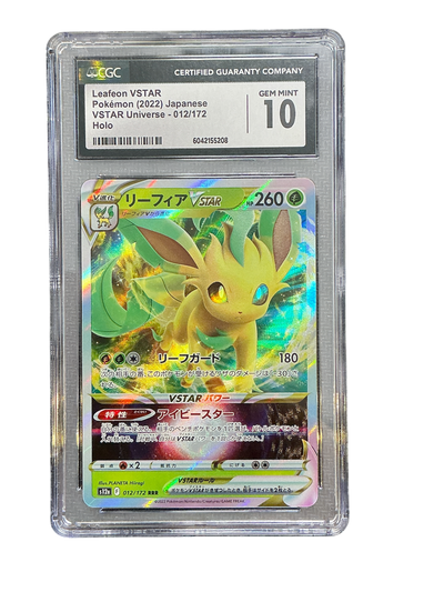 S12a VSTAR Universe  012/172 CGC10 #6042155208 Leafeon VSTAR  - Holofoil - Triple Rare