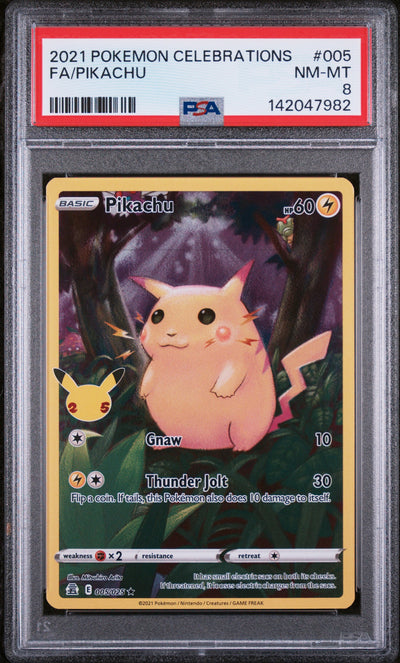 Celebrations  005/025 PSA8 #142047982 Pikachu  - Holofoil - Holo Rare