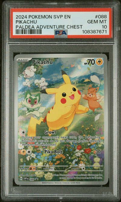 SV Scarlet & Violet Promo Cards  088 PSA10 ##108387671 Pikachu  - Holofoil - Promo