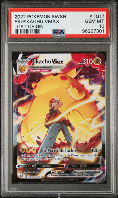 SWSH11 Lost Origin Trainer Gallery  TG17/TG30 PSA10 #96297301 Pikachu VMAX  - Holofoil - Ultra Rare