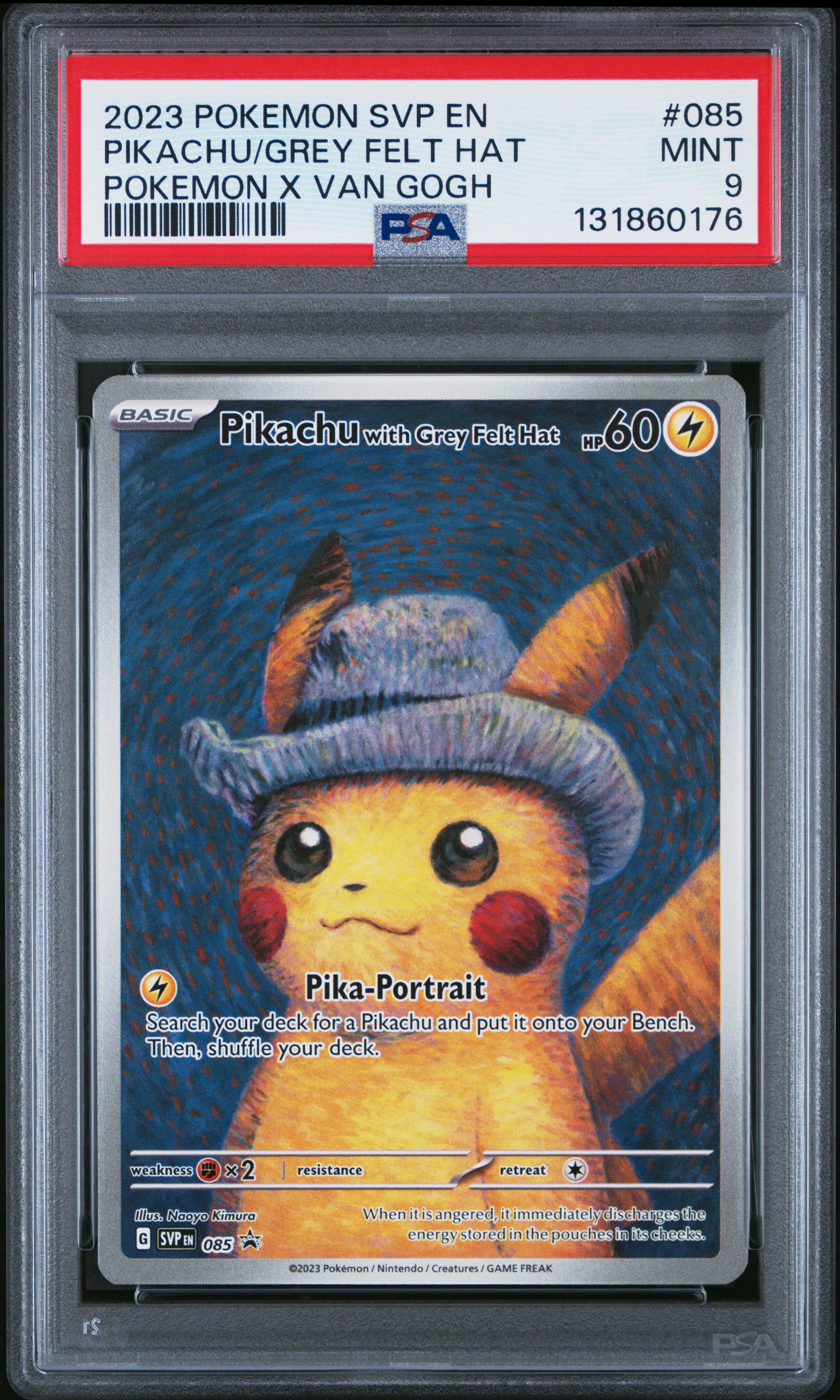 SV Scarlet & Violet Promo Cards  085 PSA9 #131860176 Pikachu with Grey Felt Hat  - Promo