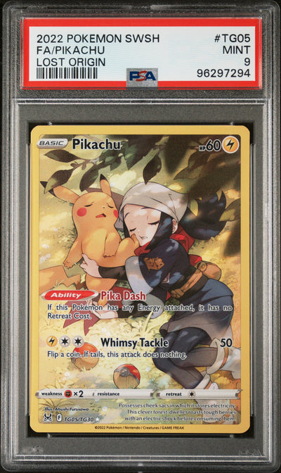 SWSH11 Lost Origin Trainer Gallery  TG05/TG30 PSA9 #96297294 Pikachu  - Holofoil - Ultra Rare