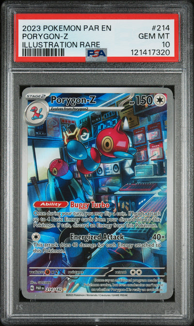 SV04 Paradox Rift  214/182 PSA10 #121417320  Porygon  - Holofoil - Illustration Rare