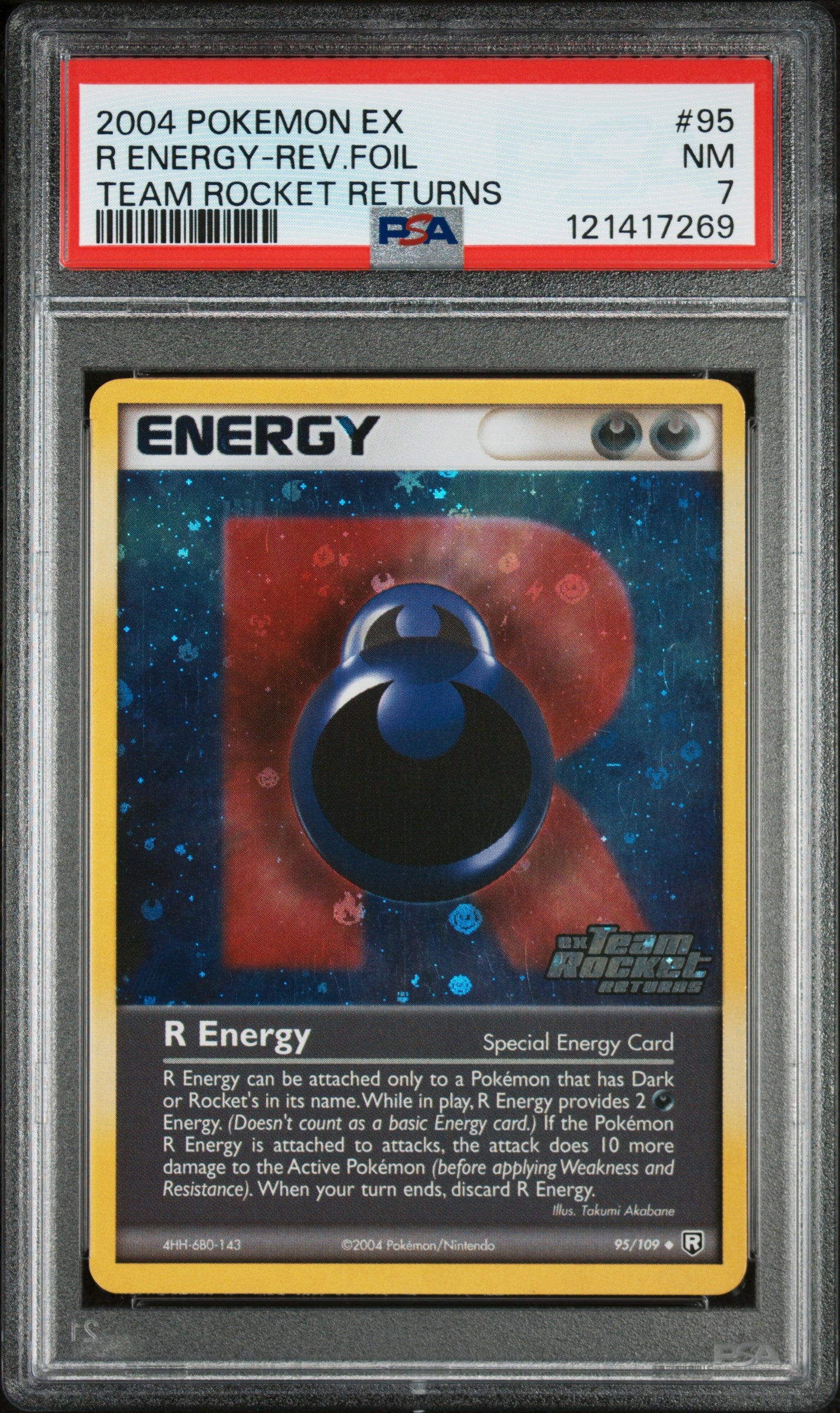 Team Rocket Returns  095 PSA7 #121417269 R Energy  - Reverse Holofoil - Uncommon