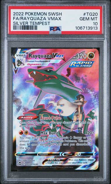 SWSH12 Silver Tempest Trainer Gallery  TG20/TG30 PSA 10 #106713913 Rayquaza VMAX  - Holofoil - Ultra Rare