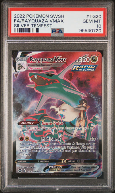 SWSH12 Silver Tempest Trainer Gallery  TG20/TG30 PSA10 #95540720 Rayquaza VMAX  - Holofoil - Ultra Rare
