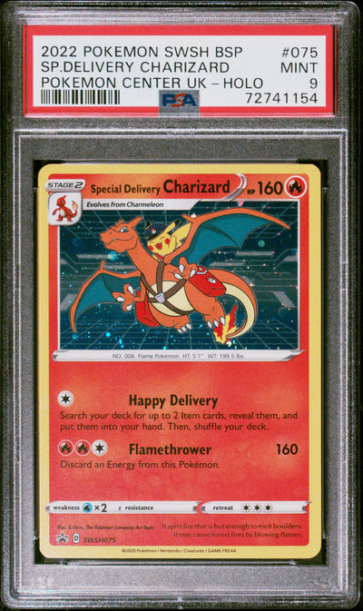SWSH Sword & Shield Promo Cards  SWSH075 PSA9 #72741154 Special Delivery Charizard  - Holofoil - Promo