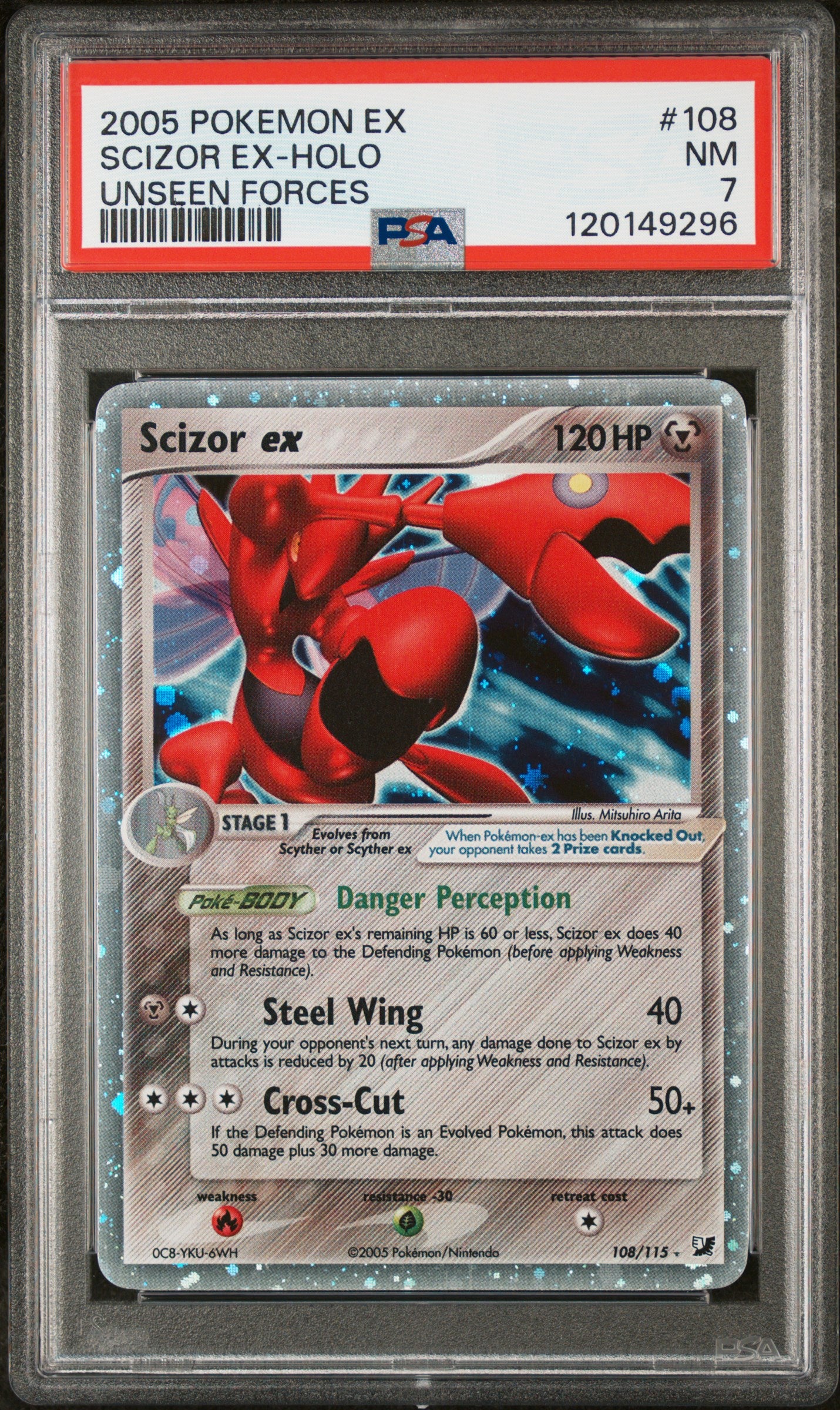 Unseen Forces  108 PSA7 #120149296 Scizor ex  - Holofoil - Ultra Rare