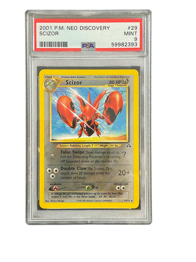 Neo Discovery  029/75 PSA9 #59982393 Scizor (29)  - Unlimited - Rare