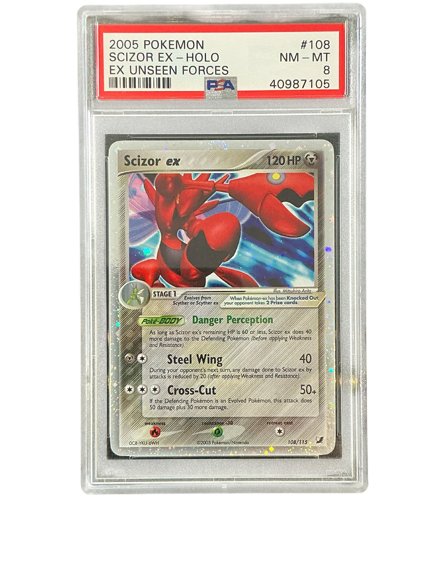 Unseen Forces  108 PSA8 #40987105 Scizor ex  - Holofoil - Ultra Rare