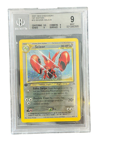 Neo Discovery  010/75 BGS9 #0013062505 Scizor (10)  - 1st Edition Holofoil - Holo Rare