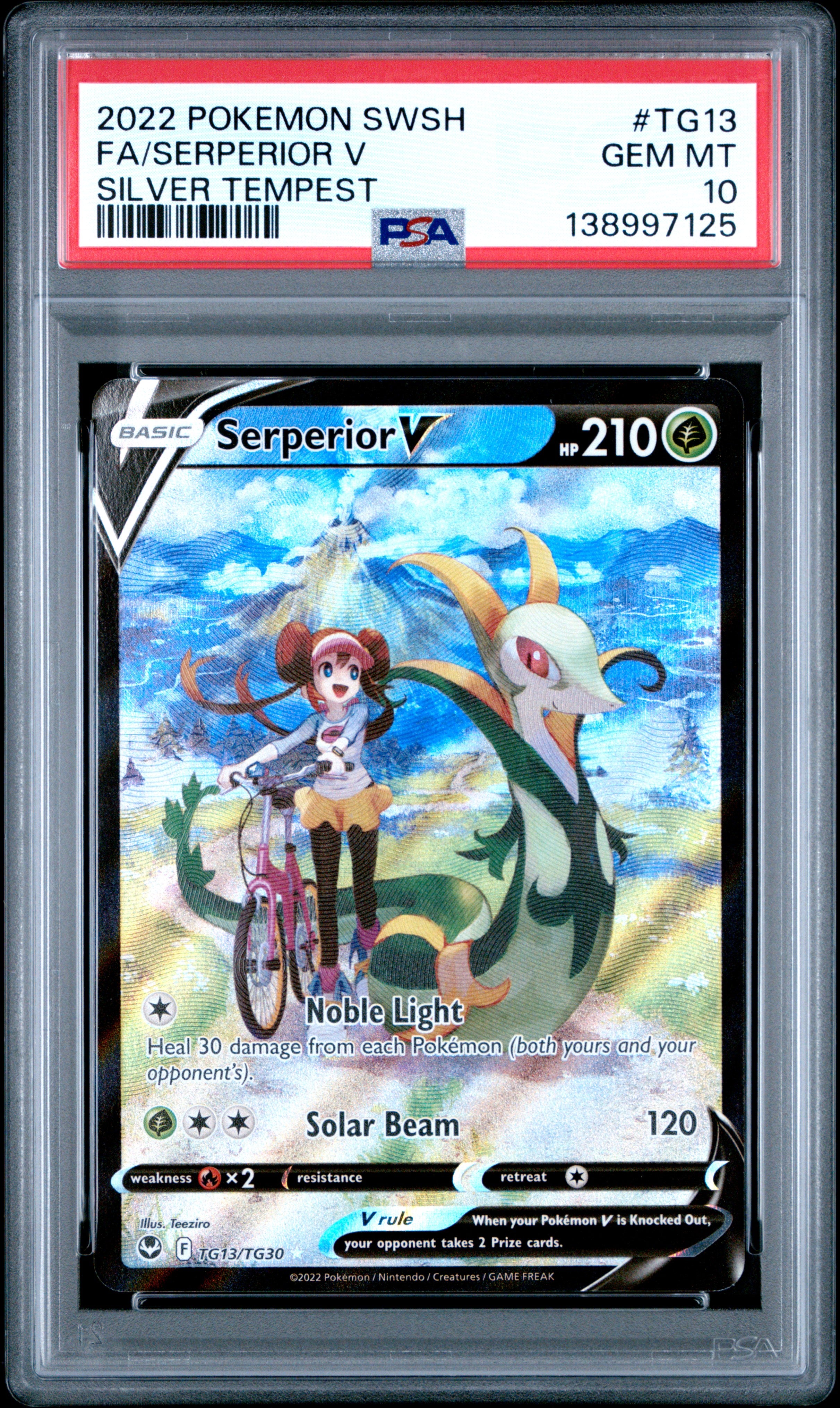 SWSH12 Silver Tempest Trainer Gallery  TG13/TG30 PSA10 #138997125 Serperior V  - Holofoil - Ultra Rare