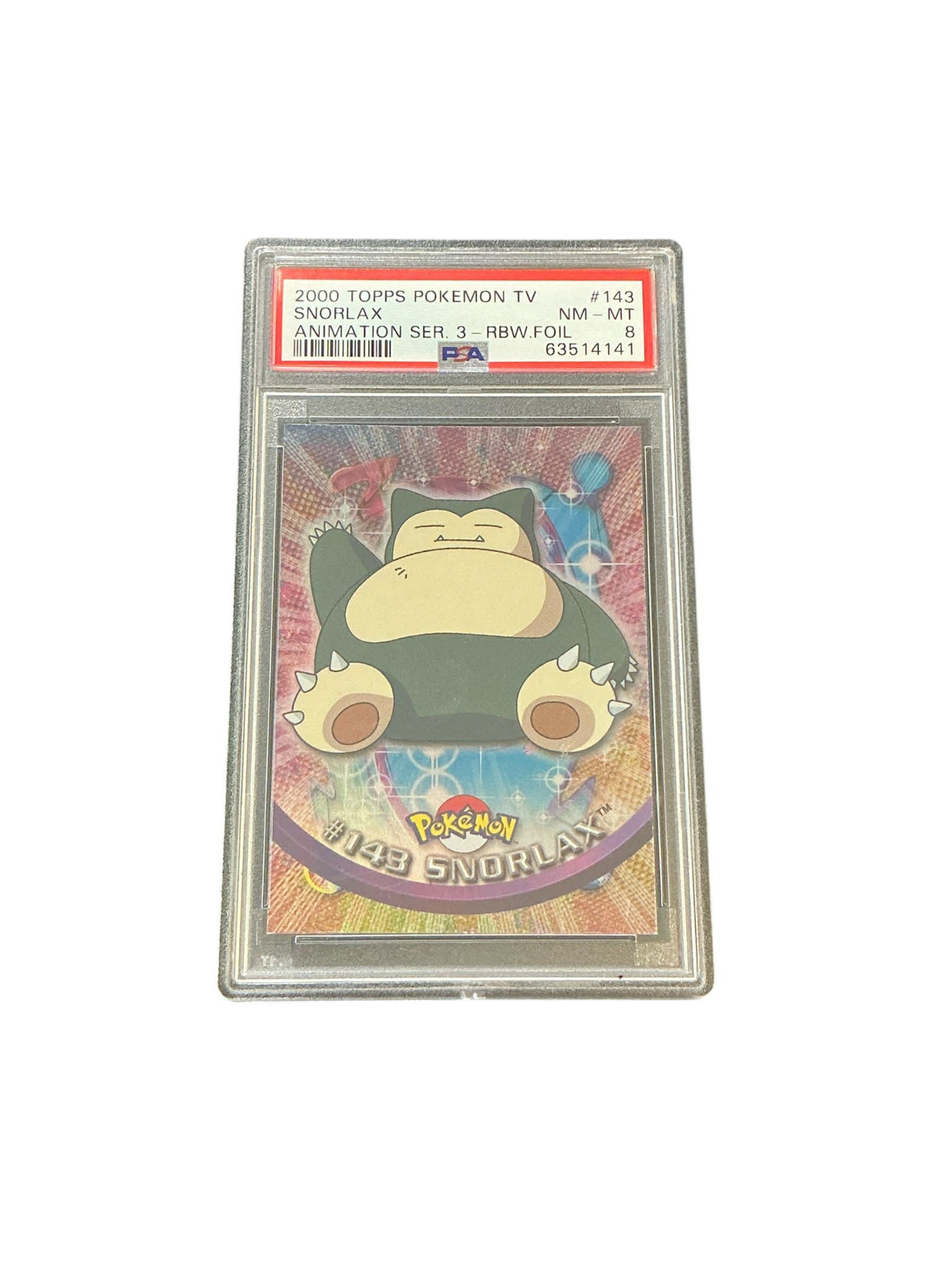 Topps Chrome 2000 - Series 1 &2 #143 - PSA8 #63514141 - Snorlax