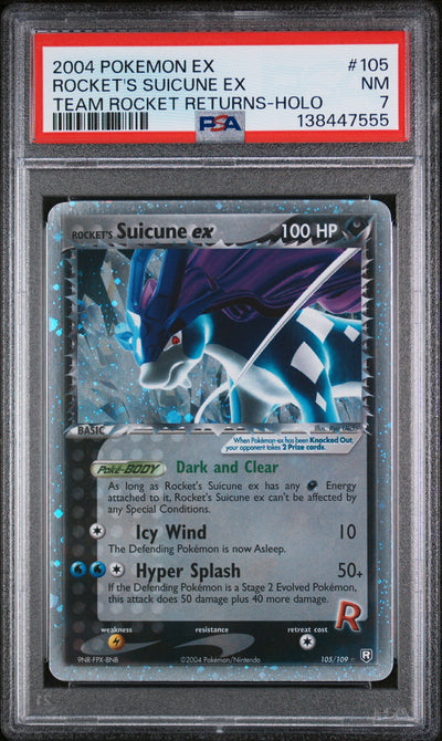 Team Rocket Returns  105 PSA7 #138447555 Rocket's Suicune ex  - Holofoil - Ultra Rare