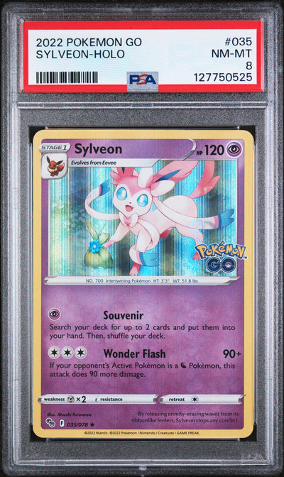 Pokemon GO  035/078 PSA8 #127750525 Sylveon  - Holofoil - Holo Rare