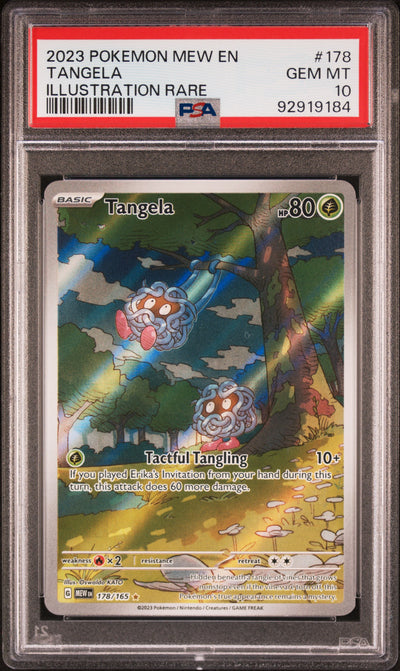SV Scarlet & Violet 151  178/165 PSA10 #92919184 Tangela  - Holofoil - Illustration Rare