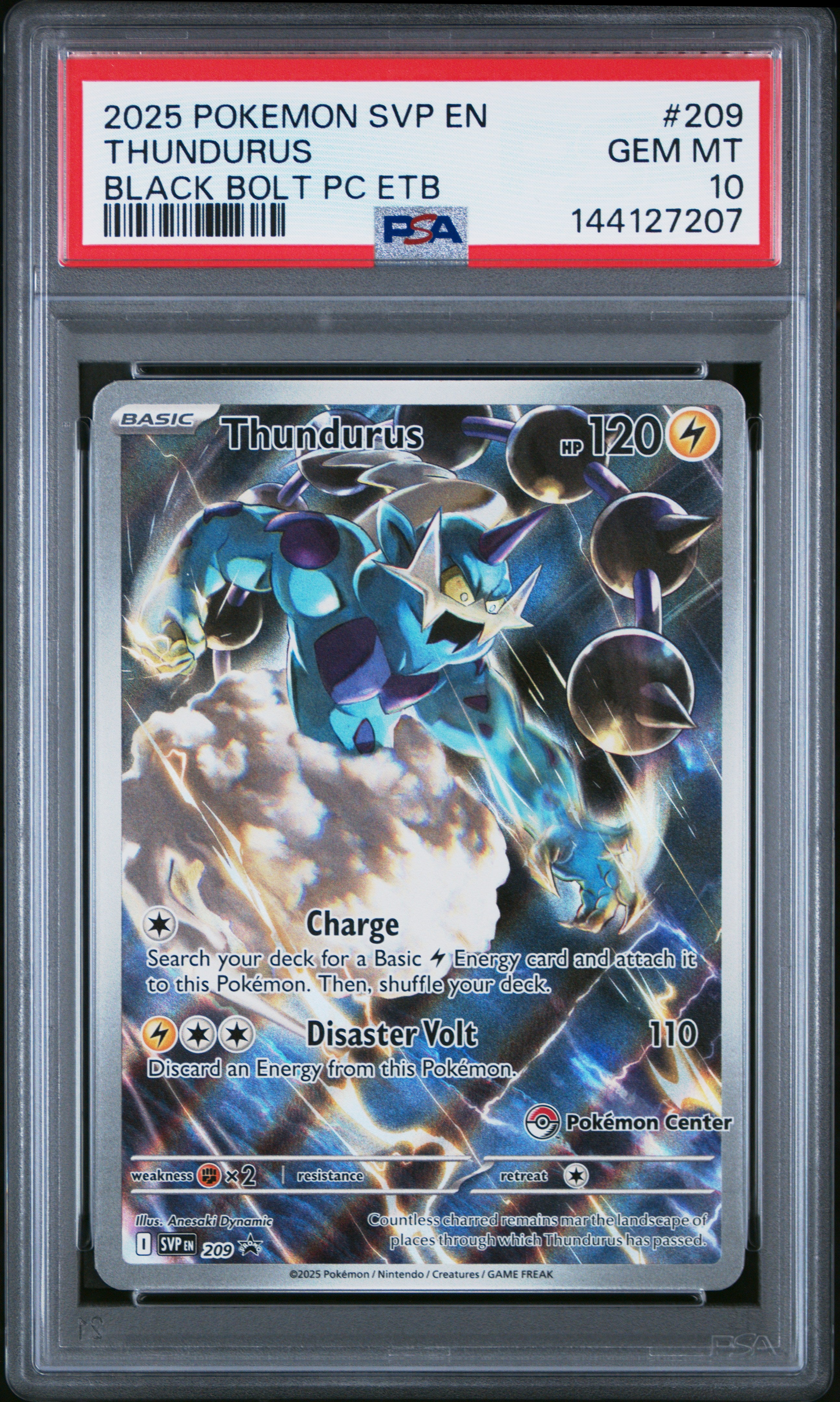 SV Scarlet & Violet Promo Cards  209 PSA10 #144127207 Thundurus  - Holofoil - Promo - Pokemon Center