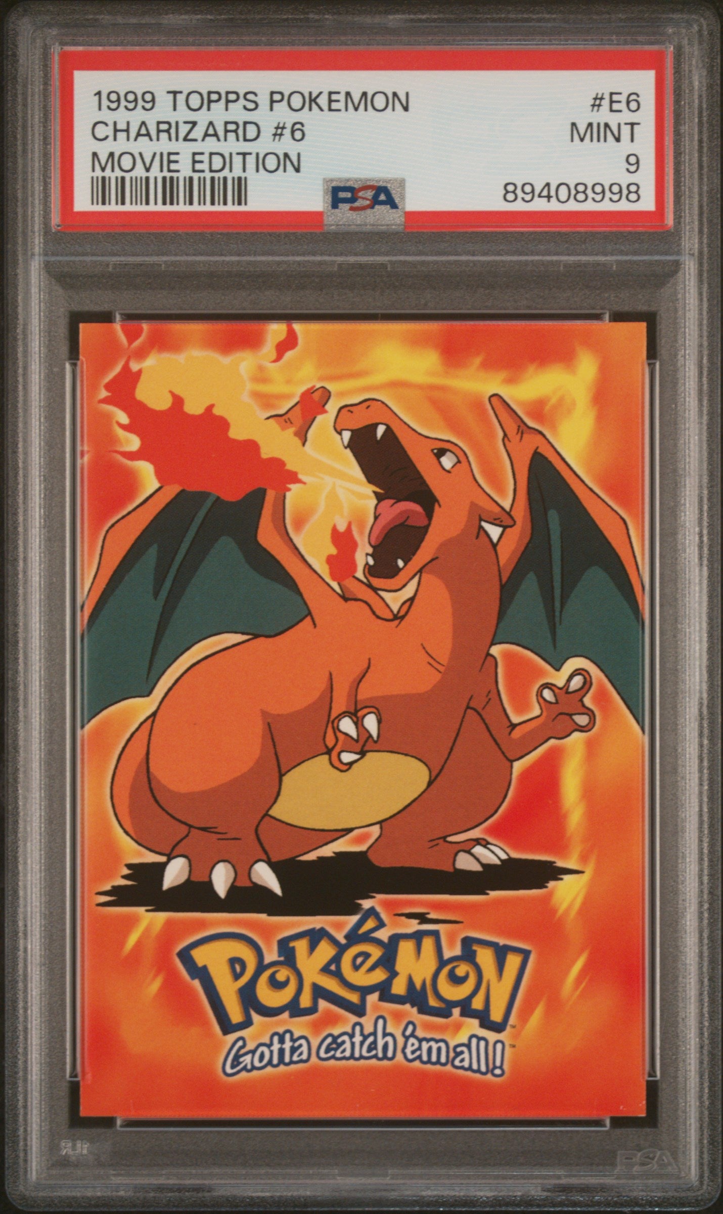 Topps Chrome 1999 - Series 1  #E6 - PSA9 #89408998 - Charizard