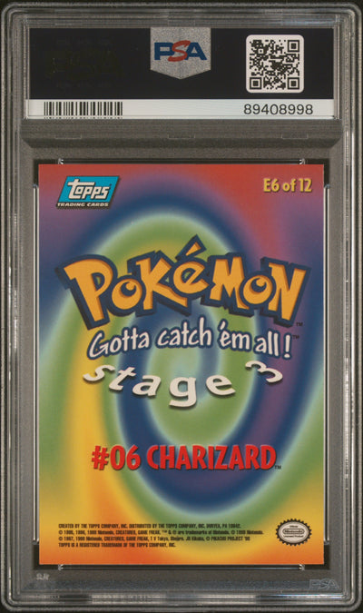 Topps Chrome 1999 - Series 1  #E6 - PSA9 #89408998 - Charizard