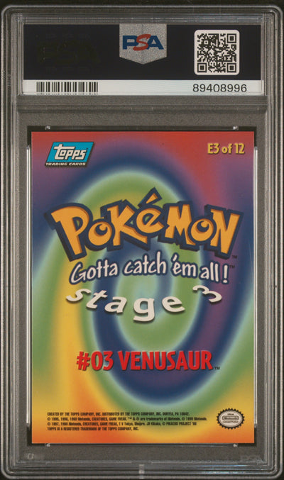 Topps Chrome 1999 - Series 1  #E3 - PSA9 #89408996 - Venusaur