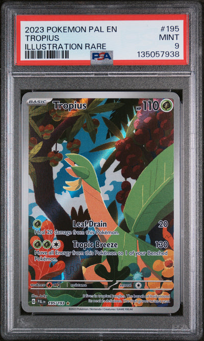 SV02 Paldea Evolved  195/193 PSA9 #135057938 Tropius  - Holofoil - Illustration Rare