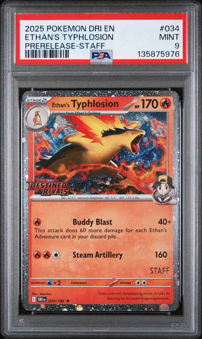 Miscellaneous Cards & Products  034 PSA9 #135875976 Ethan's Typhlosion (Prerelease)  - Holofoil - Rare