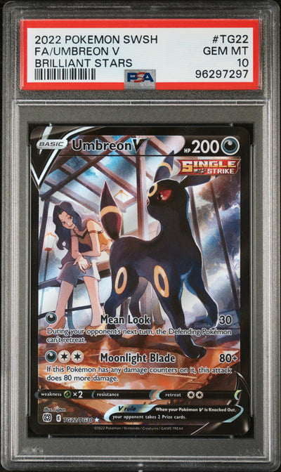 SWSH09 Brilliant Stars Trainer Gallery  TG22/TG30 PSA10 #96297297 Umbreon V  - Holofoil - Ultra Rare