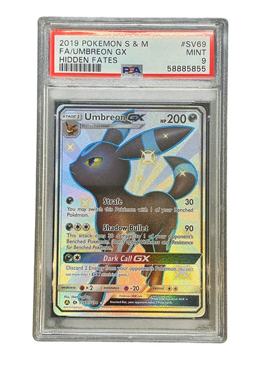 Hidden Fates Shiny Vault  SV69/SV94 PSA9 #58885855 Umbreon GX  - Holofoil - Shiny Holo Rare