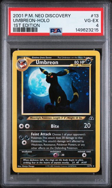 Neo Discovery  013/75 PSA 4 #149623215 Umbreon (13)  - 1st Edition Holofoil - Holo Rare