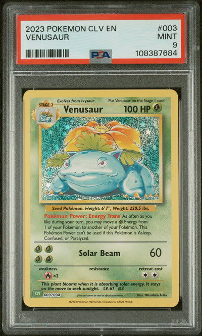 Trading Card Game Classic  003/034 PSA9 #108387684 Venusaur  - Holofoil - Classic Collection