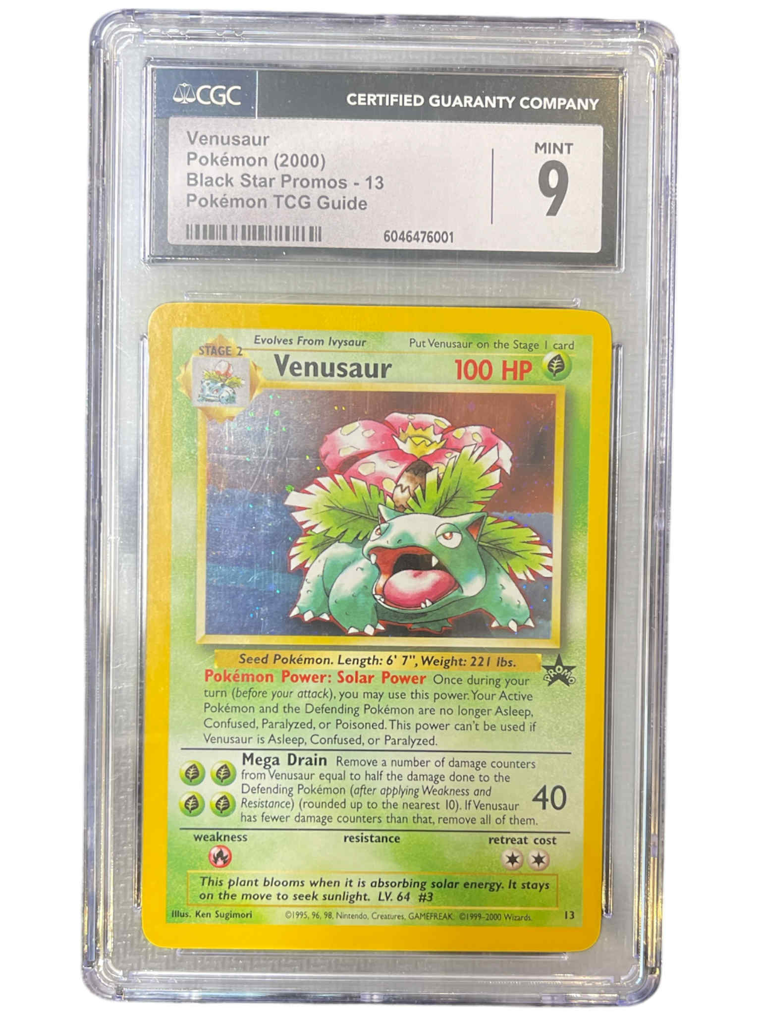 WoTC Promo 013/53 CGC 9 #6046476001 Venusaur - Holofoil - Promo