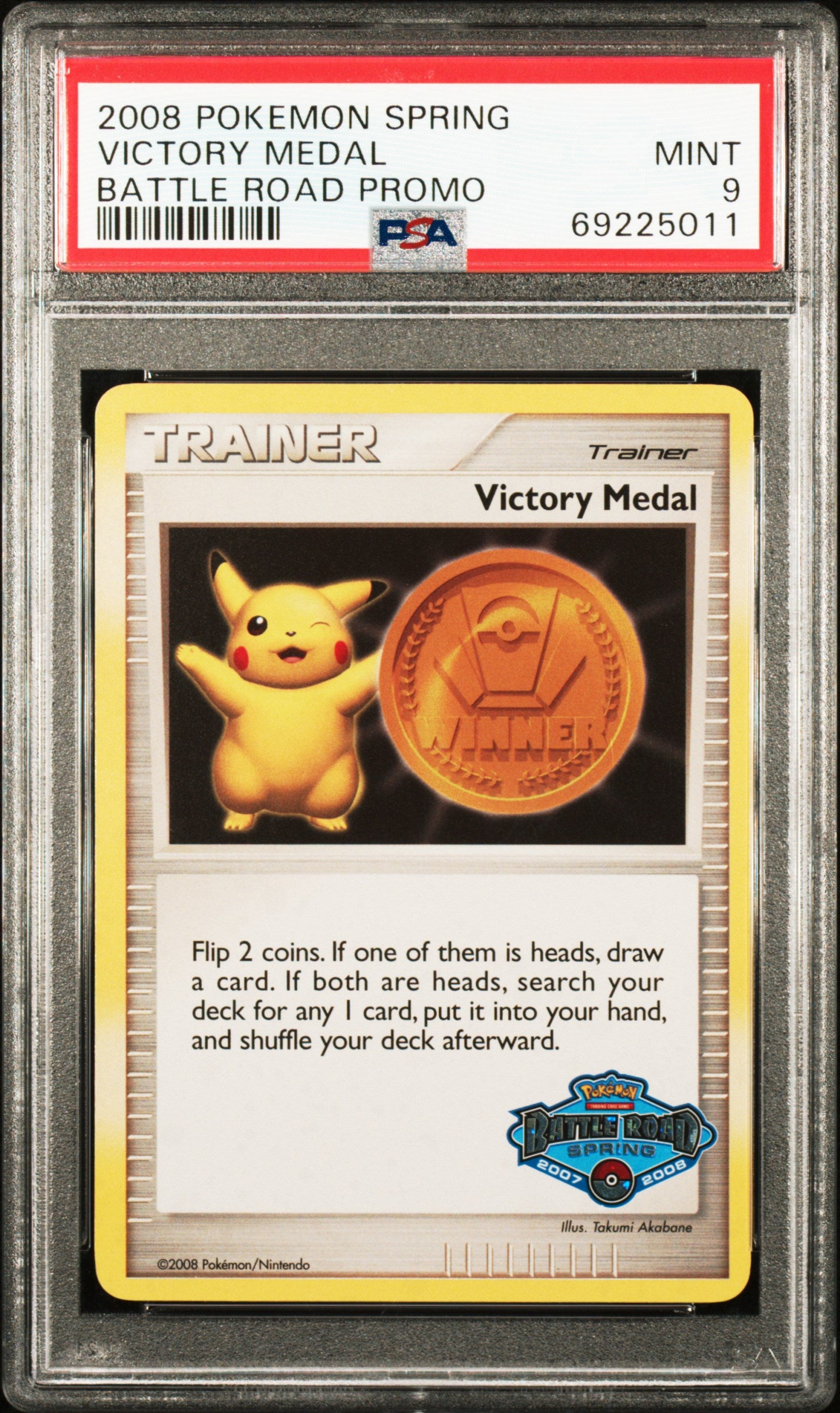 League & Championship Cards PSA9 #69225011 Victory Medal  - Holofoil - Promo (Spring)