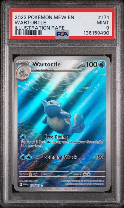SV Scarlet & Violet 151  171/165 PSA9 #136159490 Wartortle  - Holofoil - Illustration Rare