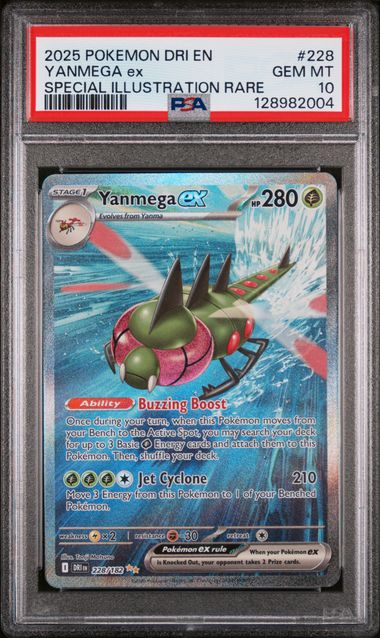 SV10 Destined Rivals  228/182 PSA 10 #128982004 Yanmega ex  - Holofoil - Special Illustration Rare