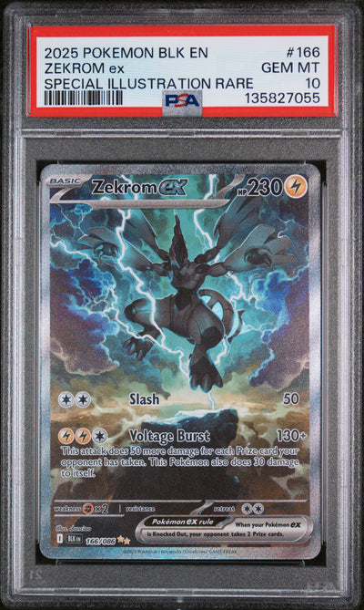 SV Black Bolt  166/086 PSA10 #135827055 Zekrom ex  - Holofoil - Special Illustration Rare