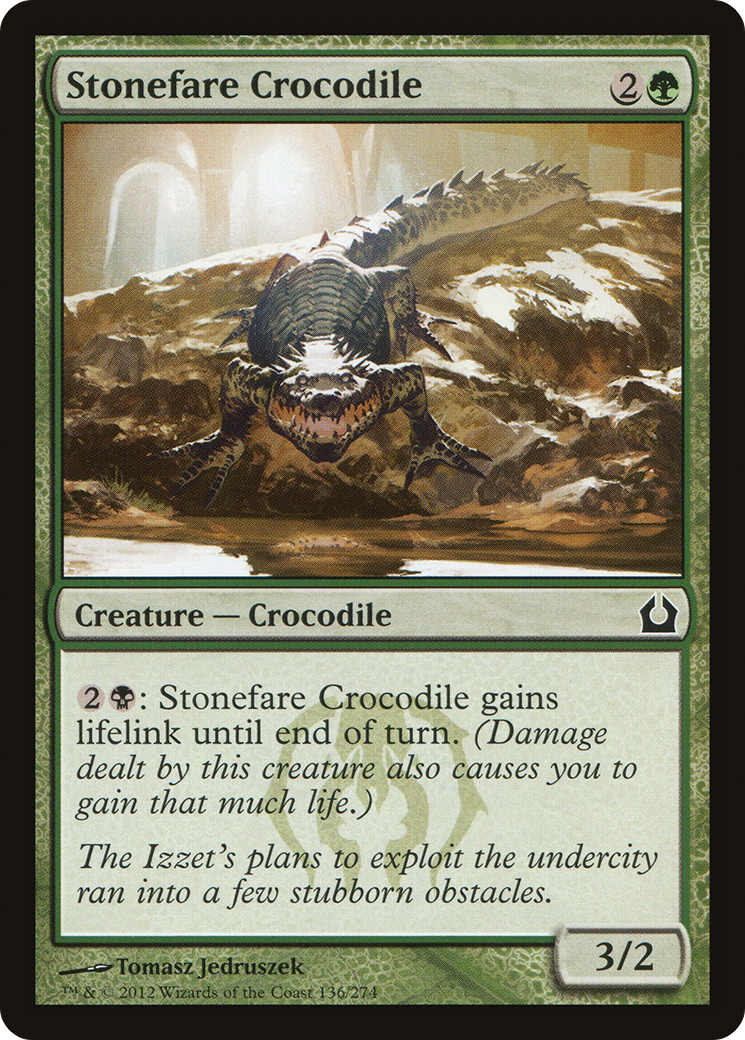 Return to Ravnica - (RTR-136) - Stonefare Crocodile